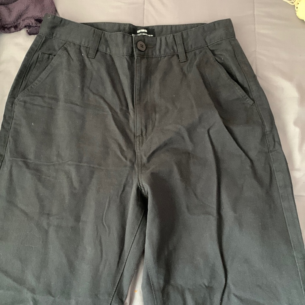 COTTON ON PARKER LONG STRAIGHT BLACK PANT SIZE 8 US NEVER WORN